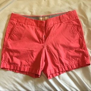 Pink J.Crew chino shorts 4” size 10